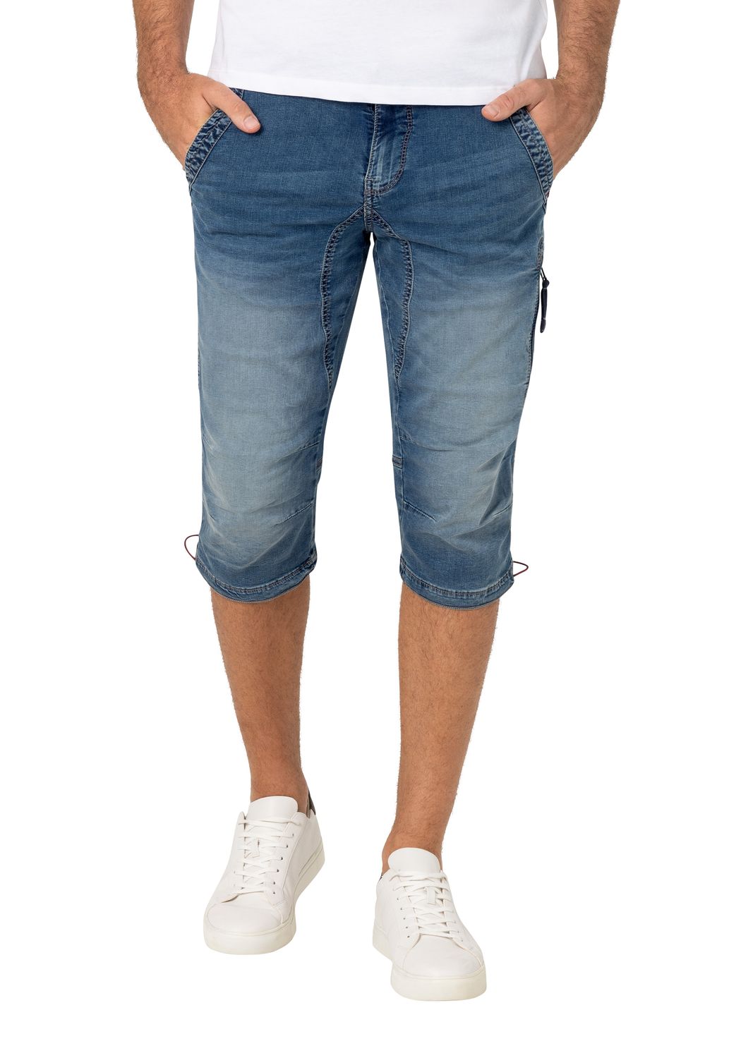 TIMEZONE Herren Jeans Bermuda Shorts Regular ConnorTZ - Regular Fit - Blau - Classic Blue Wash