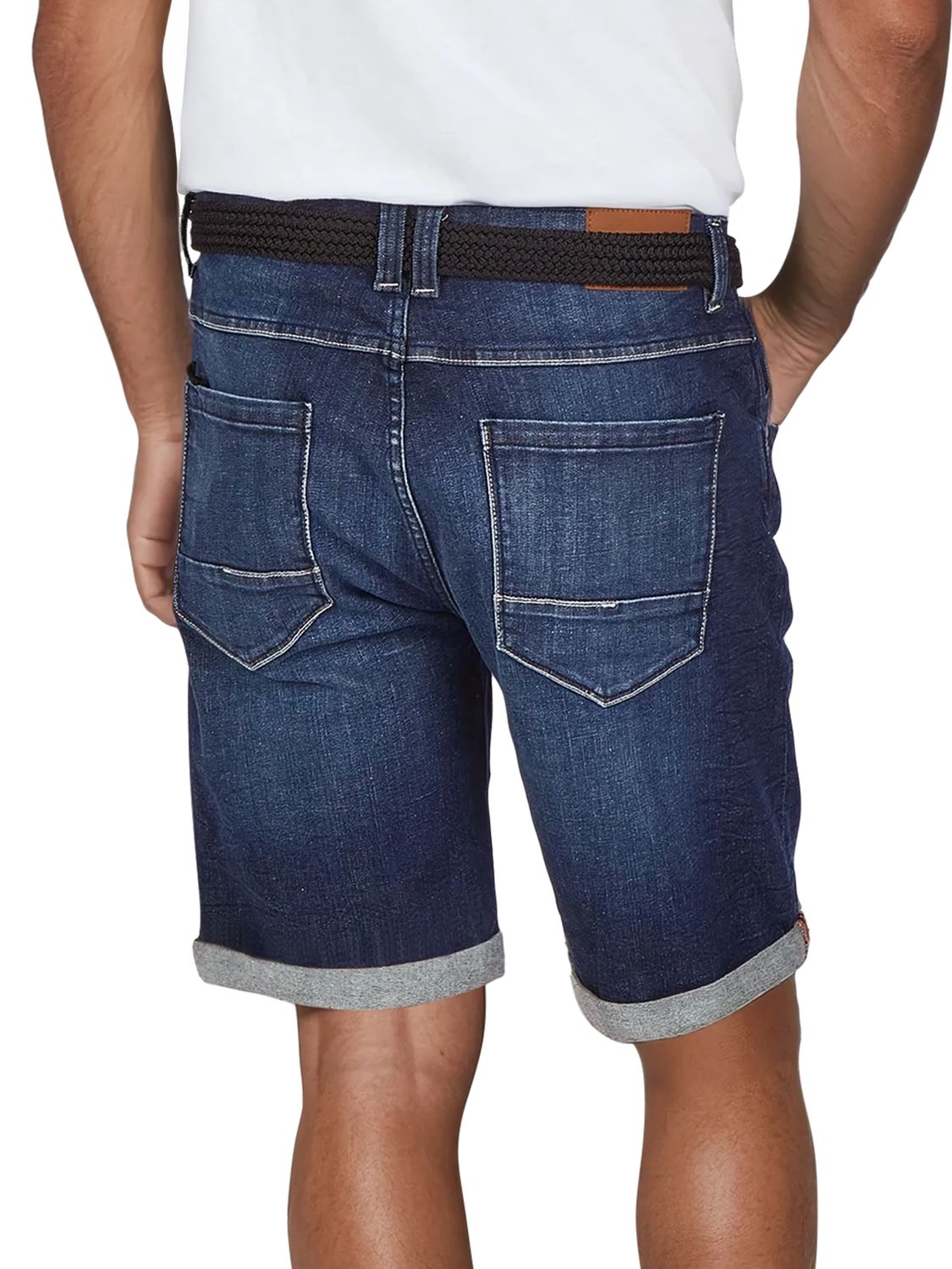 DENIMFY Jeans Shorts Herren mit Gürtel Stretch Kurz Regular Fit DFBo günstig online kaufen