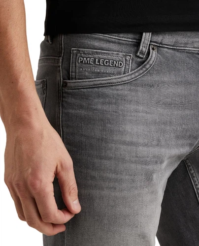 PME Legend Herren Jeans Short NIGHTFLIGHT - Regular Fit - Blau - Grau