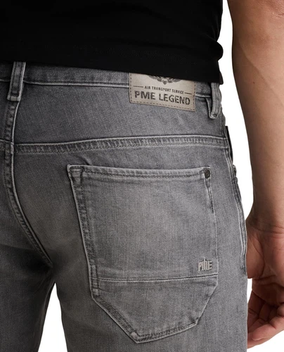 PME Legend Herren Jeans Short NIGHTFLIGHT - Regular Fit - Blau - Grau