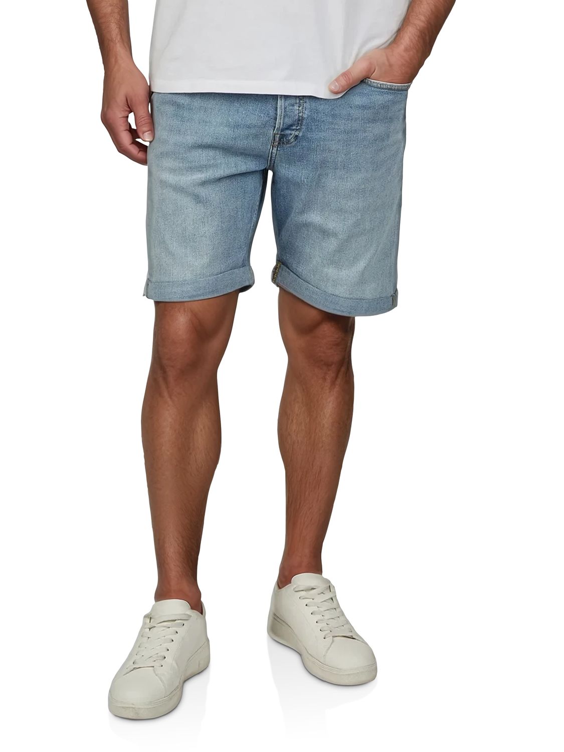 Jack & Jones Jeans Shorts Herren Stretch Kurz Regular Fit JJIRICK
