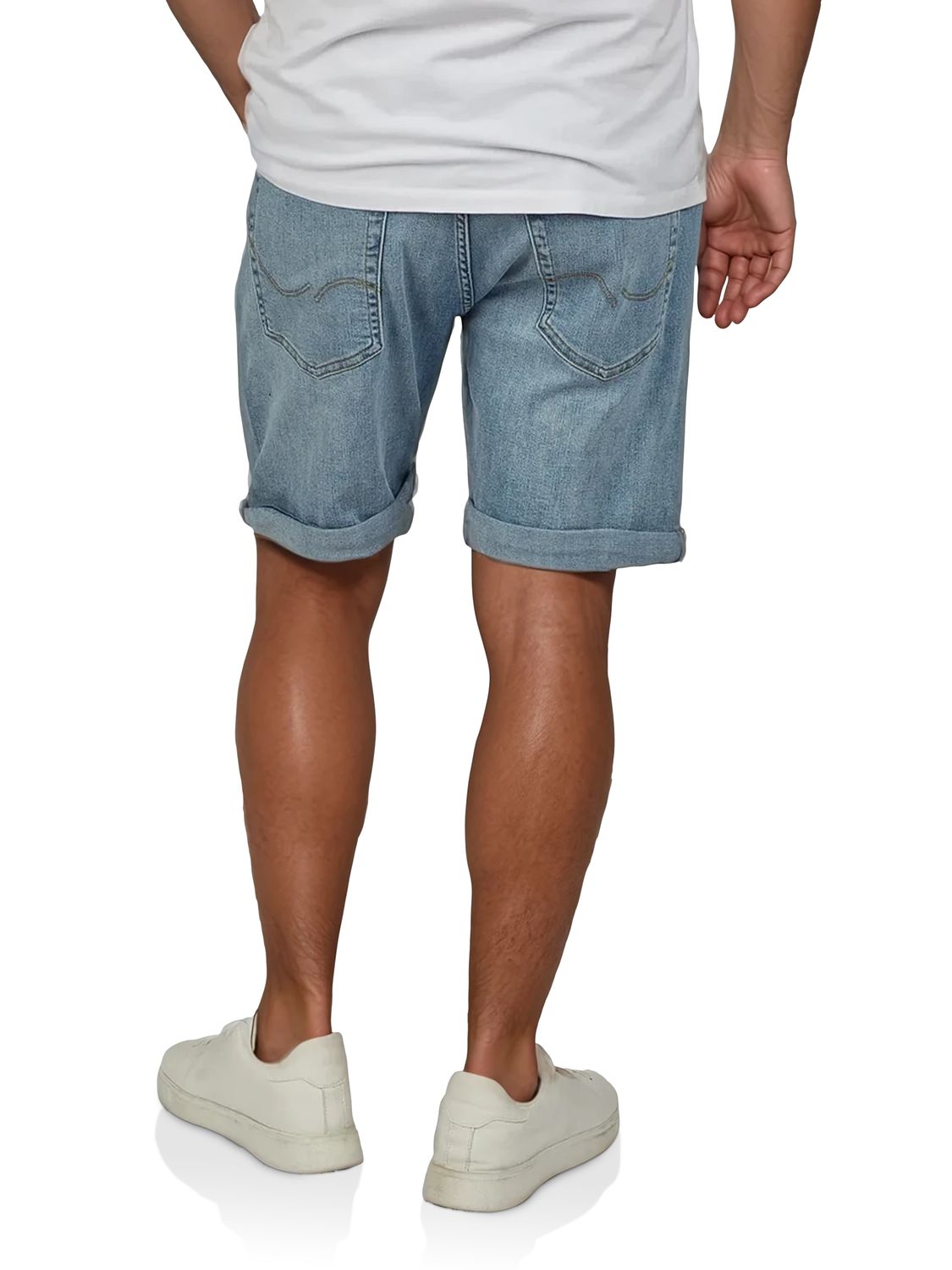 Jack & Jones Jeans Shorts Herren Stretch Kurz Regular Fit JJIRICK günstig online kaufen