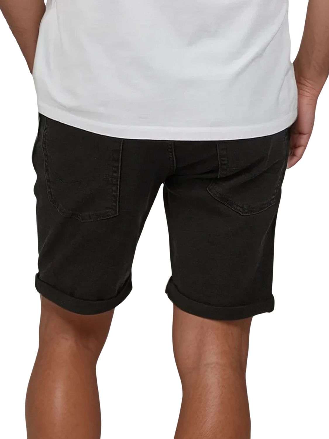 Jack & Jones Jeans Shorts Herren Stretch Kurz Regular Fit JJIRICK günstig online kaufen