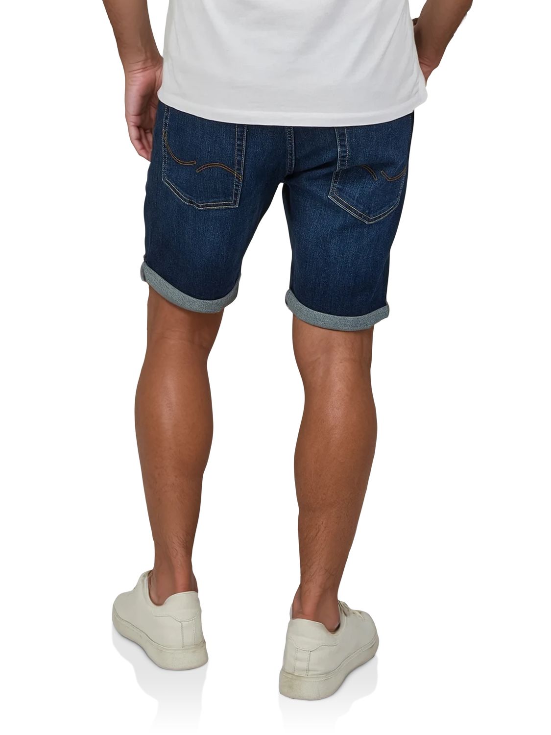 Jack & Jones Jeans Shorts Herren Stretch Kurz Regular Fit JJIRICK günstig online kaufen