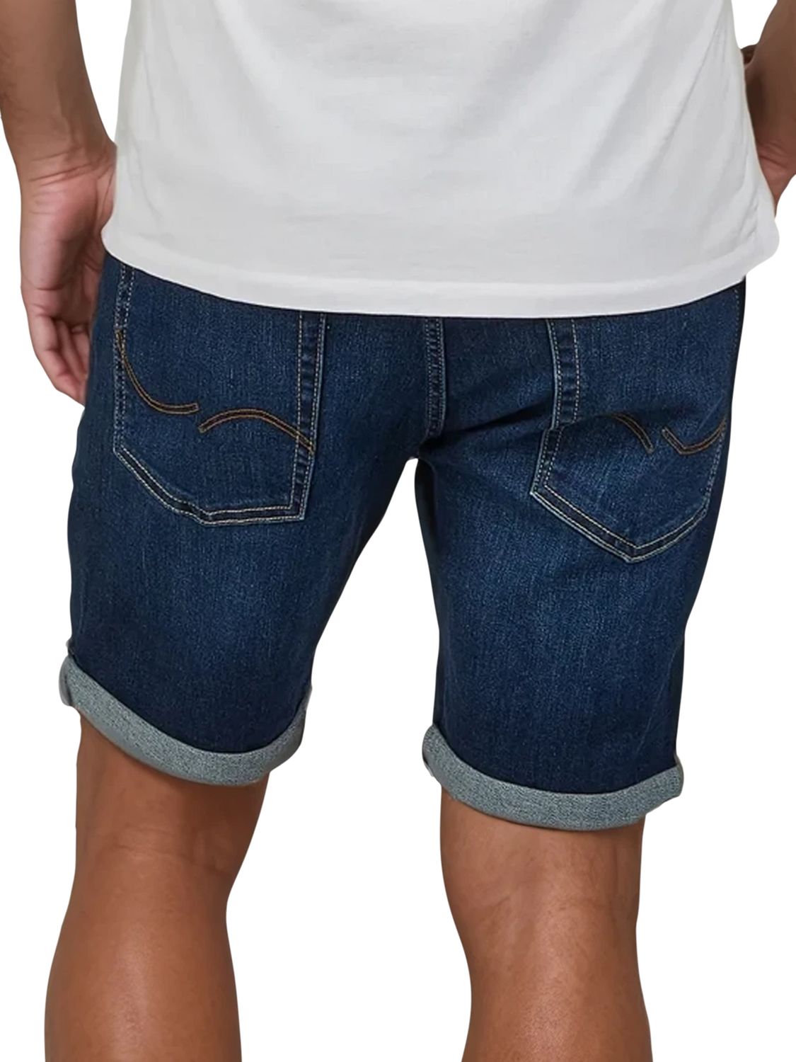 Jack & Jones Jeans Shorts Herren Stretch Kurz Regular Fit JJIRICK günstig online kaufen