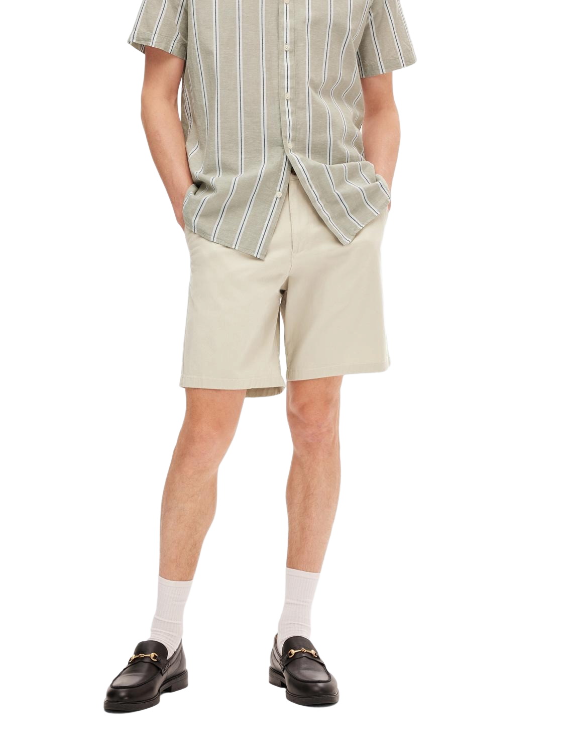 Selected Herren Chino Shorts SLHREGULAR BILL FLEX Regular Fit