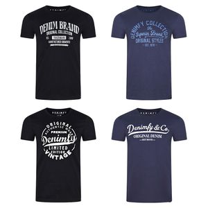 Tshirt Herren Baumwolle Regular Fit DFNuri 4er Pack Set