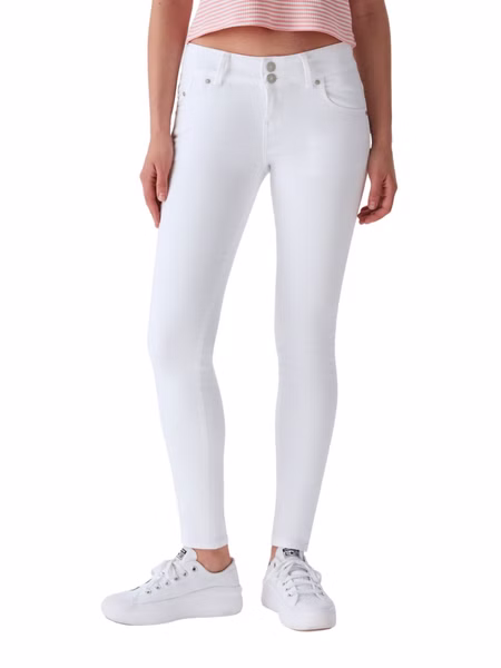 LTB Damen Jeans MOLLY M Super Slim Fit - Weiss - White LTB Damen Jeans MOLLY M Super Slim Fit - Weiss - White