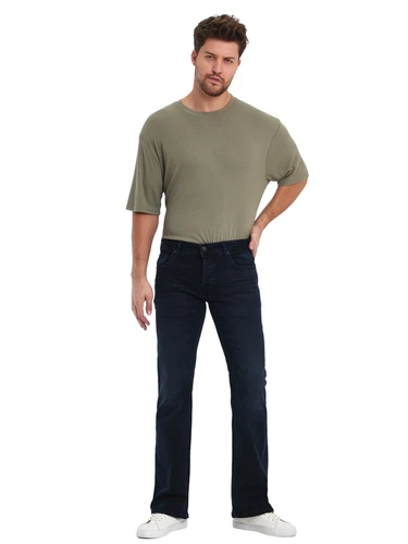 LTB Herren Jeans TINMAN - Bootcut - Schwarz - Aello Wash