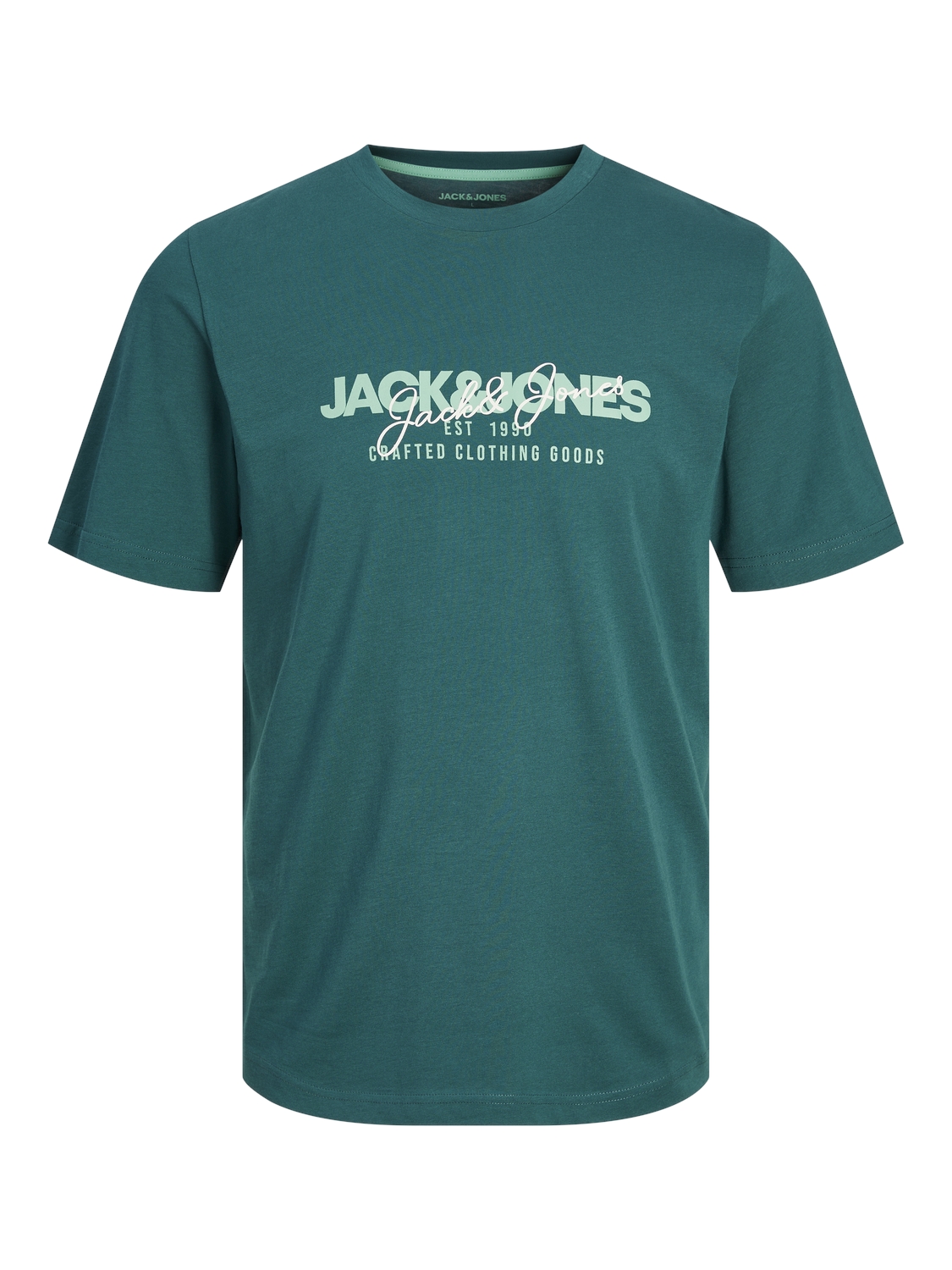 Jack & Jones Herren Rundhals T-Shirt JJALVIS - Regular Fit