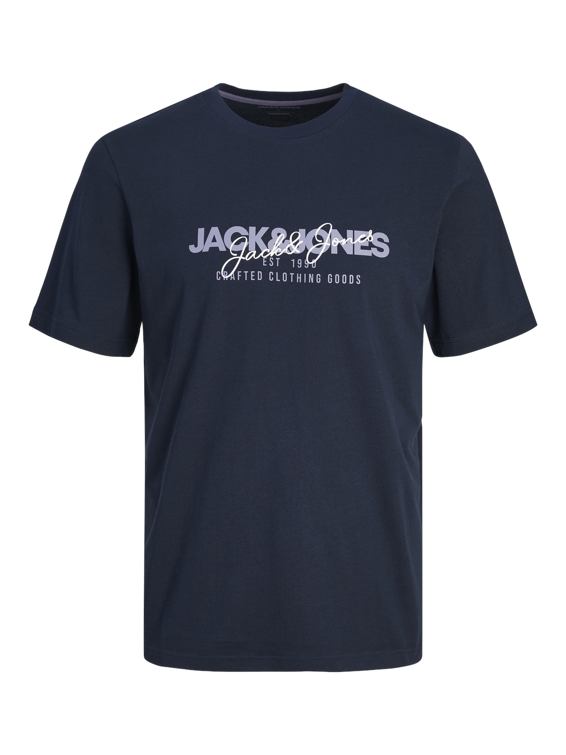 Jack & Jones Herren Rundhals T-Shirt JJALVIS - Regular Fit