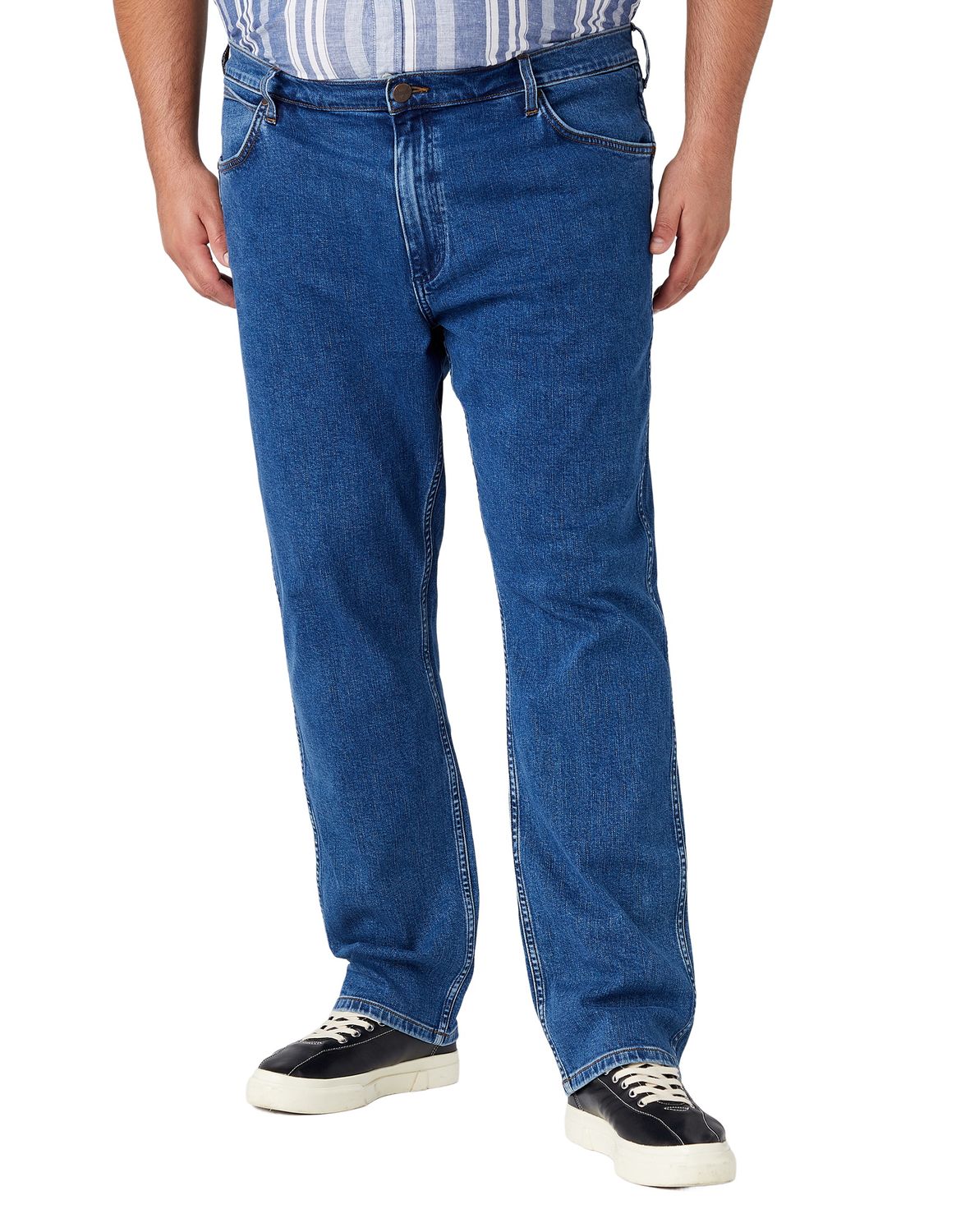 Wrangler Herren Jeans GREENSBORO - Regular Fit - Blau - The Stone Ride