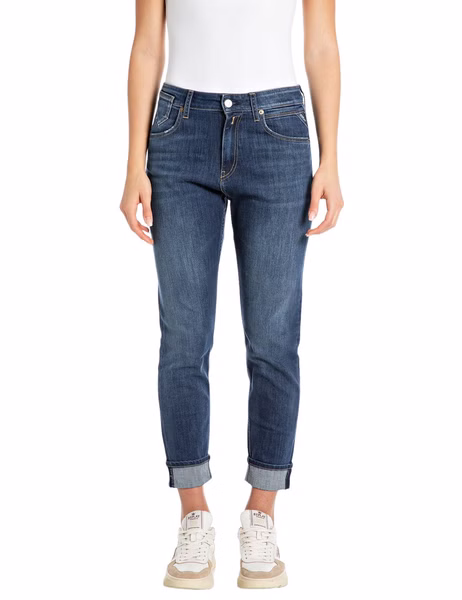 Replay Damen Jeans MARTY - Boyfriend Fit - Blau - Medium Denim Replay Damen Jeans MARTY - Boyfriend Fit - Blau - Medium Denim