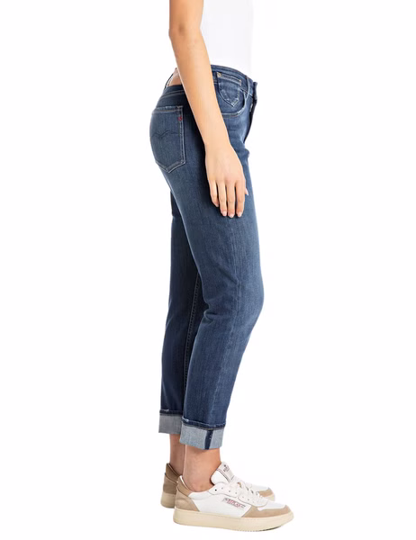 Replay Damen Jeans MARTY - Boyfriend Fit - Blau - Medium Denim Replay Damen Jeans MARTY - Boyfriend Fit - Blau - Medium Denim
