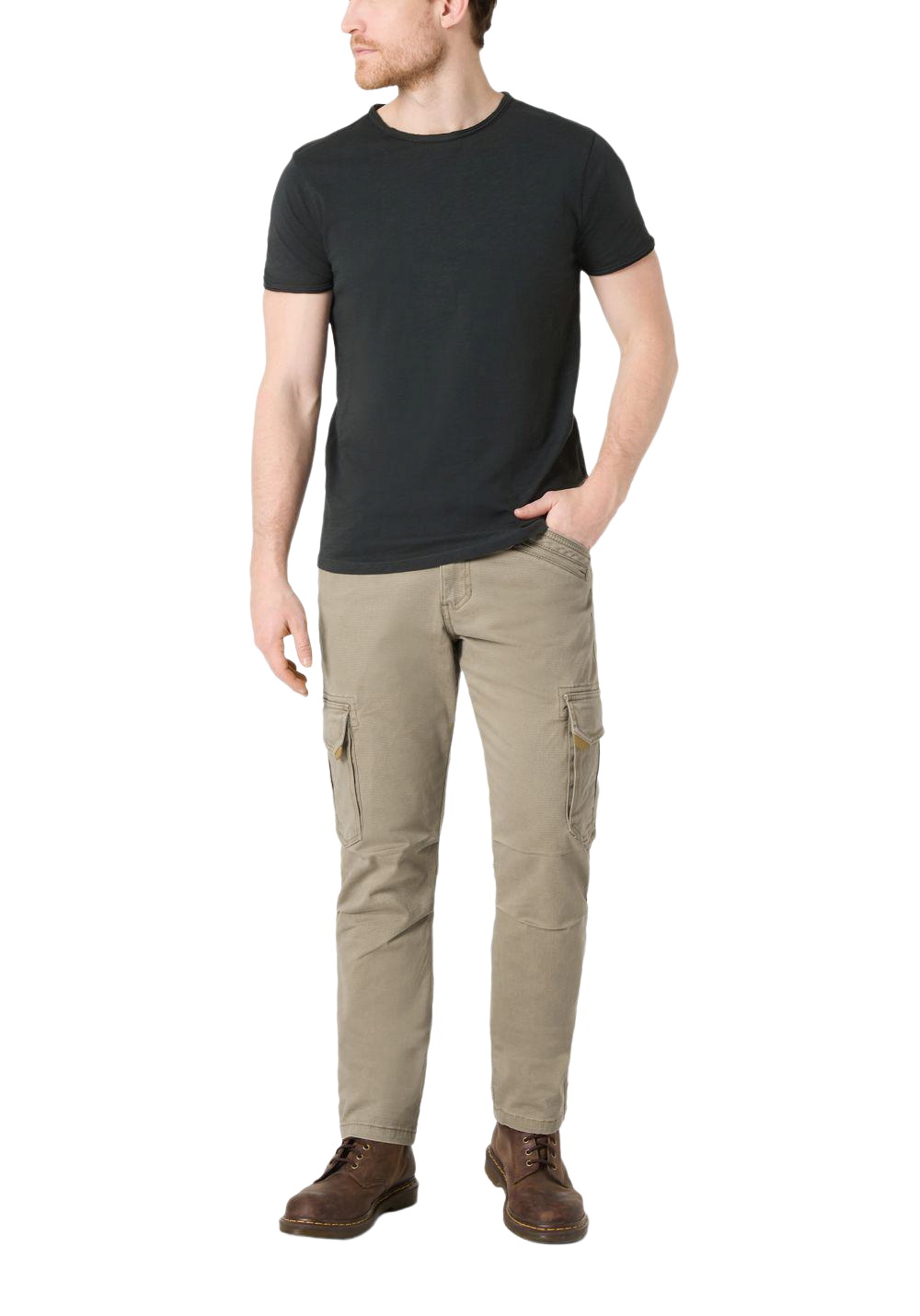 Timezone Herren Cargo Hose REGULAR BENTZ - Regular Fit - Braun Grau Grün Bl günstig online kaufen