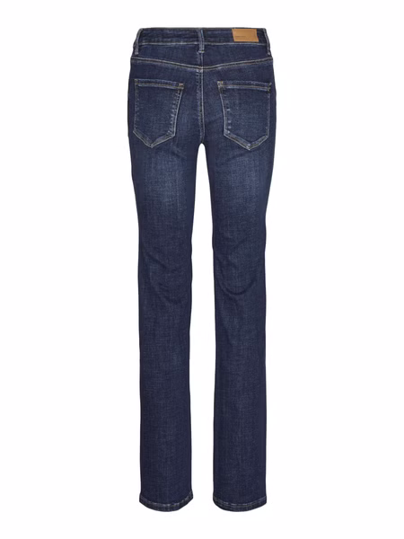 Vero Moda Damen Jeans VMFLASH MR STRAIGHT LI3300 GA Straigt Fit - Blau - Dark Blue Denim Vero Moda Damen Jeans VMFLASH MR STRAIGHT LI3300 GA Straigt Fit - Blau - Dark Blue Denim
