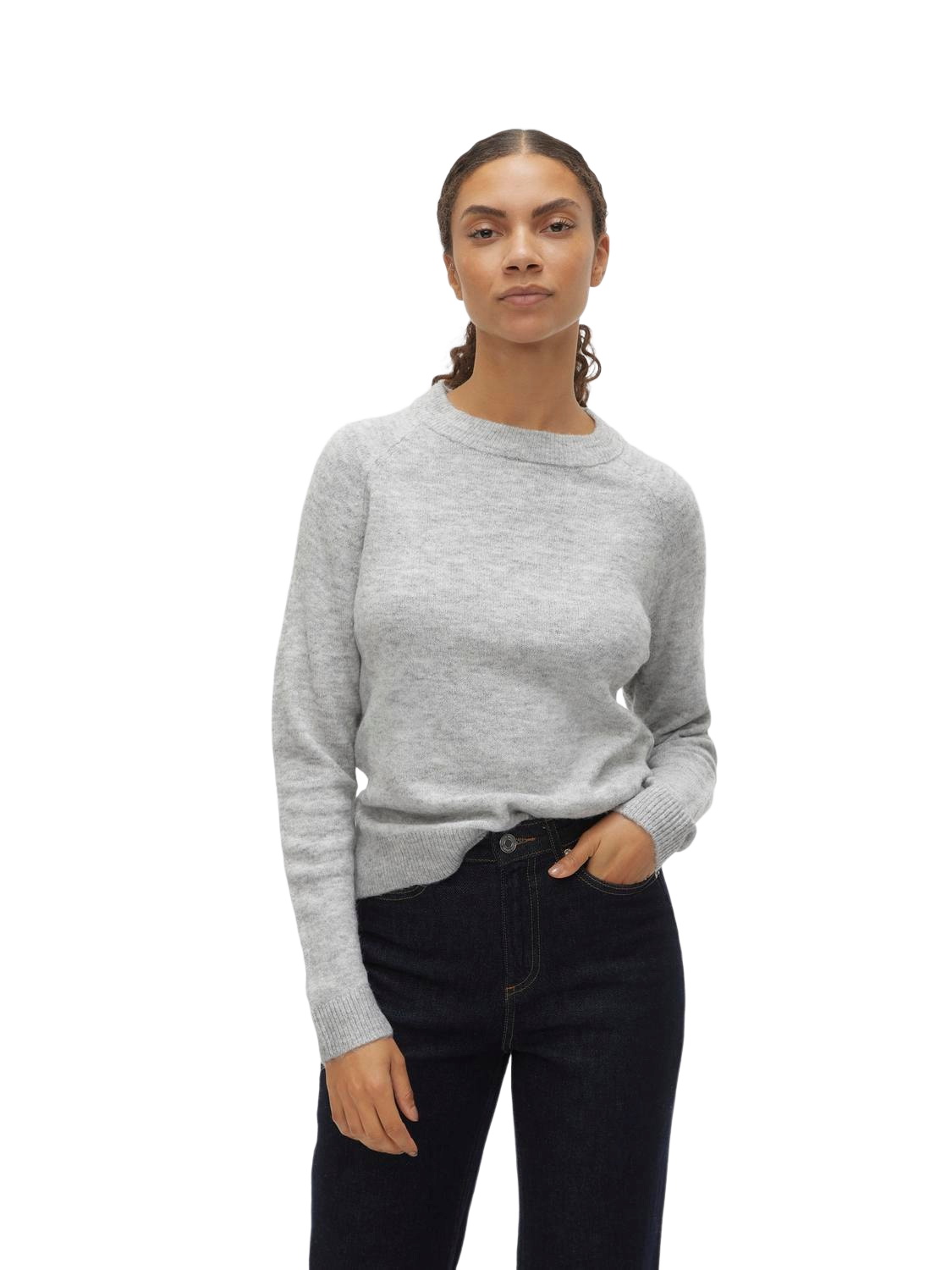 Vero Moda Damen Rundhals Strickpullover VMFILUCA - Regular Fit