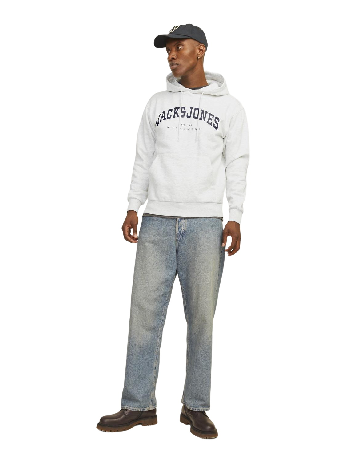 Jack & Jones Herren Hoodie Kapuzenpullover JJECALEB VARSITY- Relaxed Fit günstig online kaufen