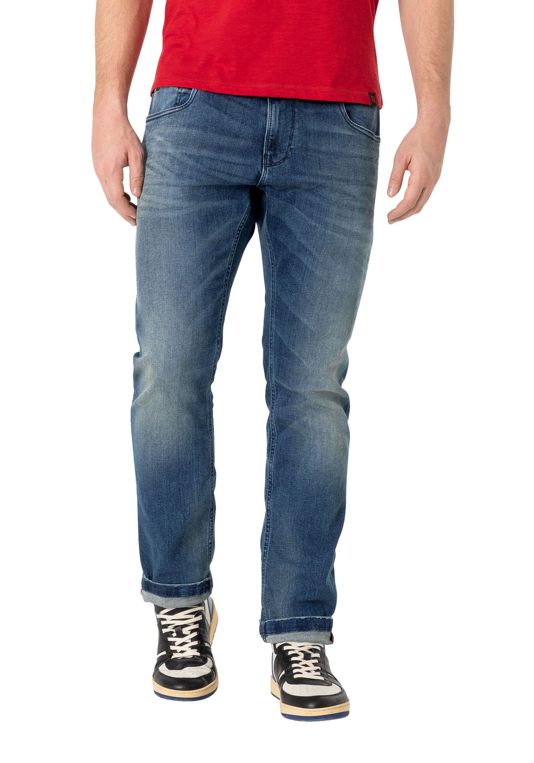 TIMEZONE Herren Jeans SLIM SCOTTTZ - Slim Fit - Blau - Blue Second Hand Wash