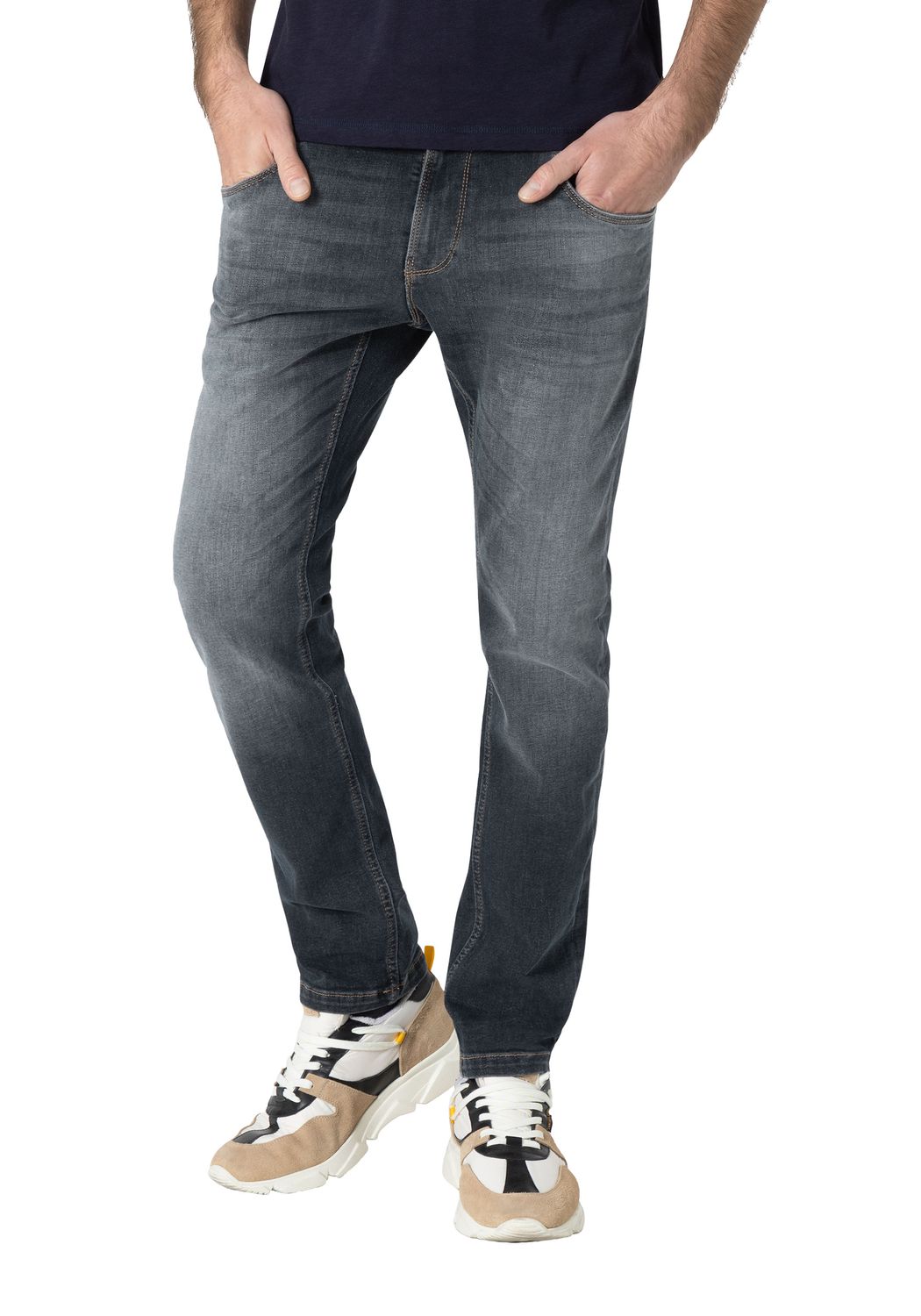 TIMEZONE Herren Jeans SLIM SCOTTTZ - Slim Fit - Grau - Navy Grey Wash