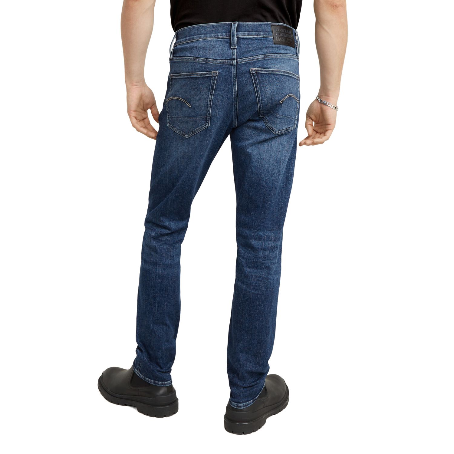 G-Star Herren Jeans 3301 SLIM Fit - Schwarz - Faded Black Magnet günstig online kaufen