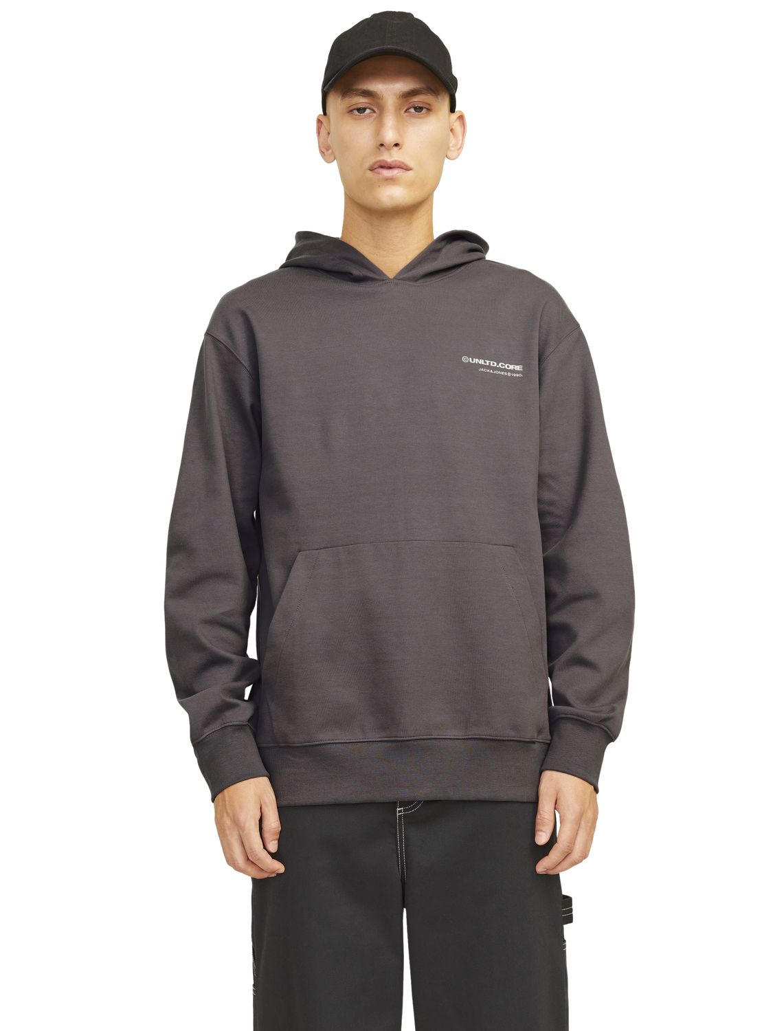 Jack & Jones Herren Hoodie Kapuzenpullover JCOAERO PRINT - Relaxed Fit