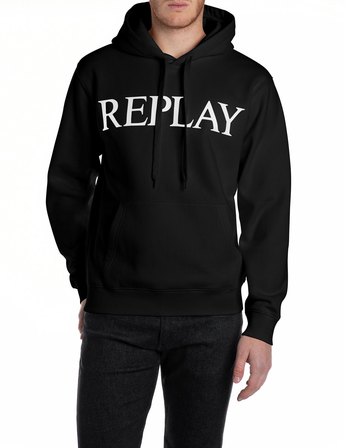 Replay Herren Hoodie Kapuzenpullover BRUSHED FLEECE - Regular Fit