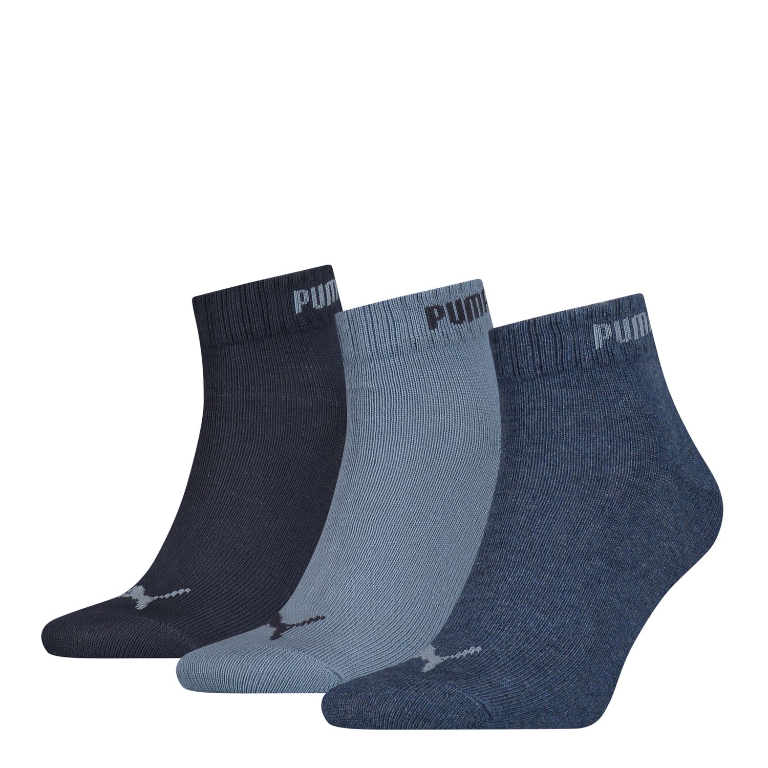 PUMA Herren Damen Unisex QUARTER SOCKEN CLYDE 3er Pack