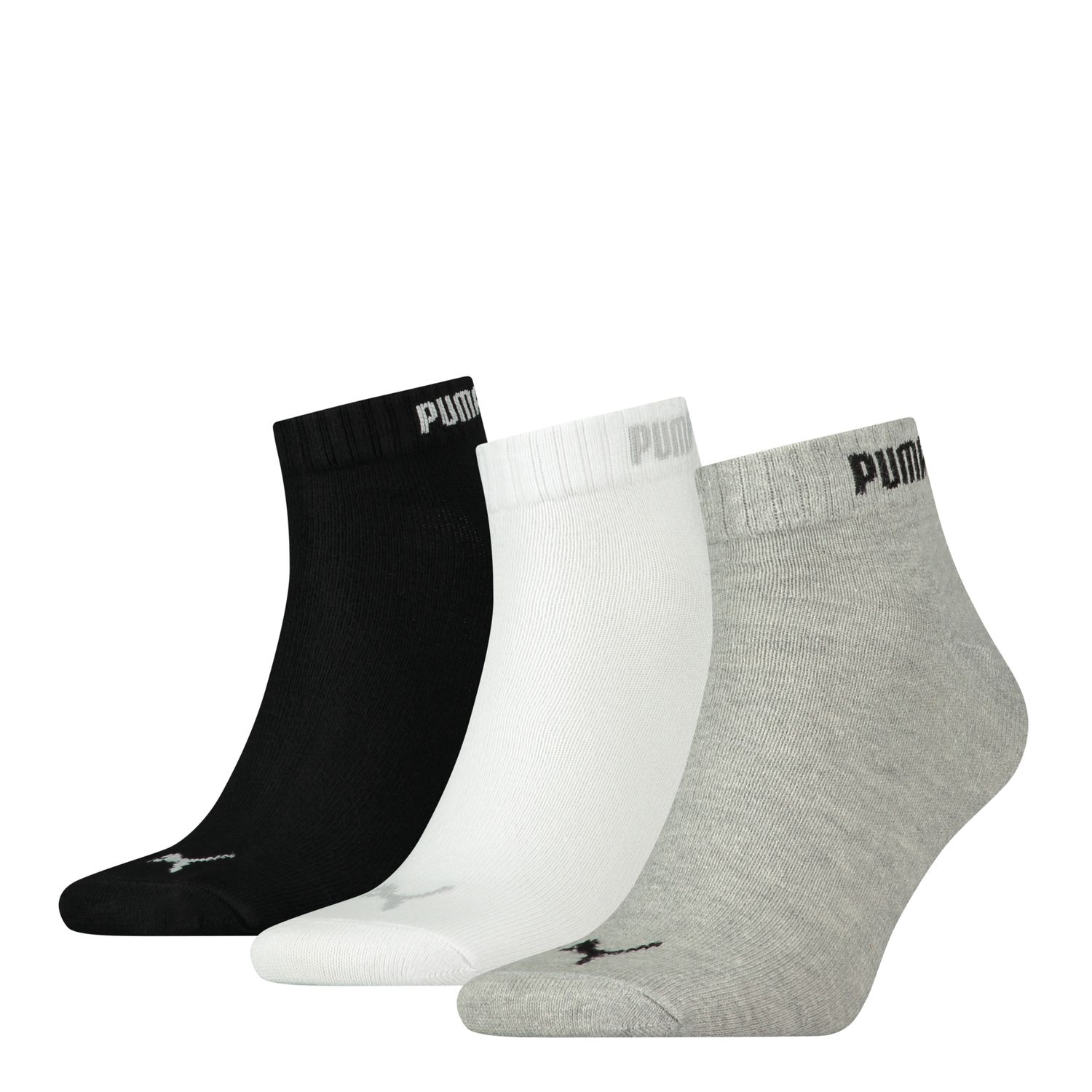 PUMA Herren Damen Unisex QUARTER SOCKEN CLYDE 3er Pack