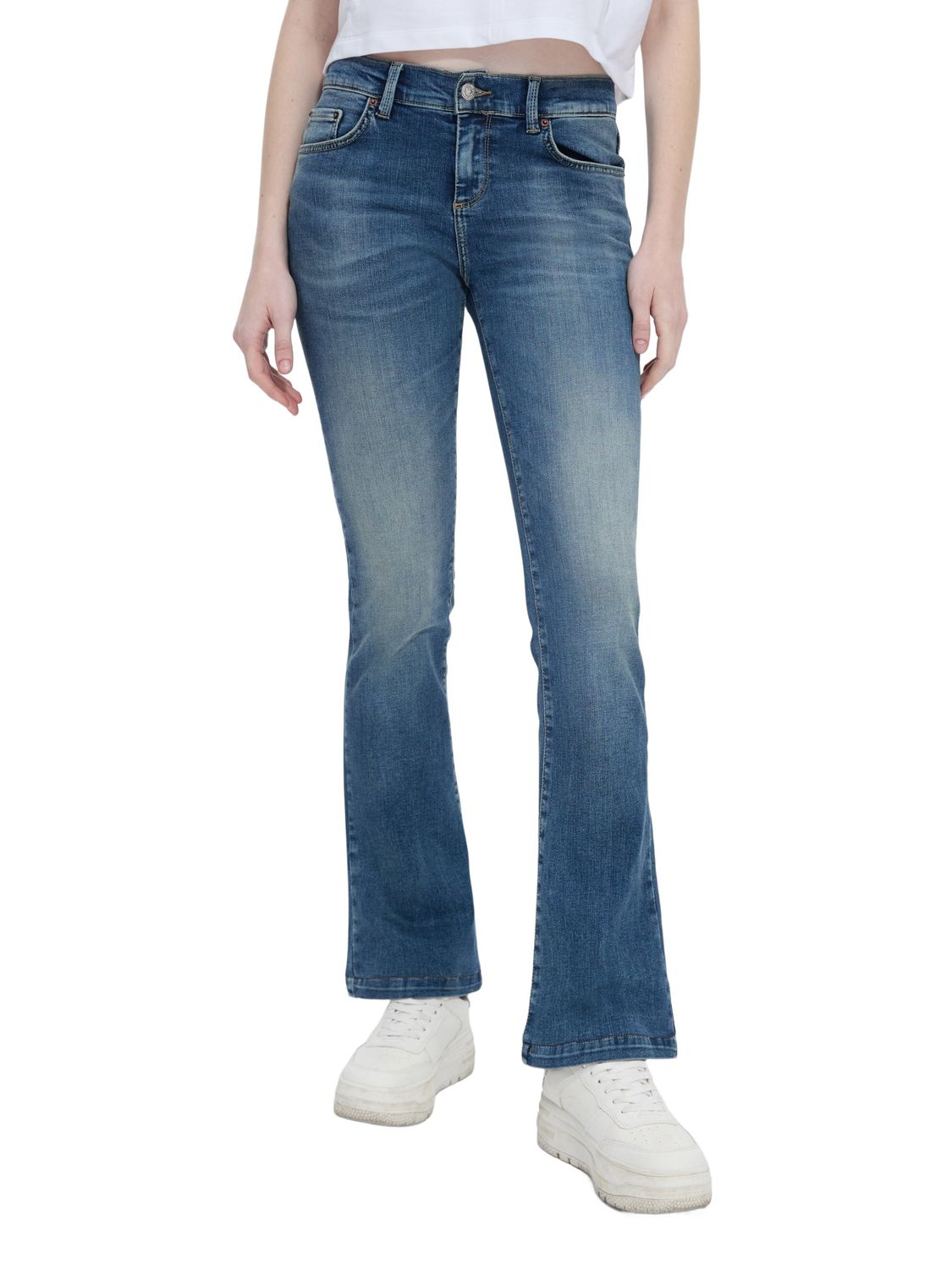 LTB Damen Jeans FALLON Flared Fit - Blau - Darla Wash günstig online kaufen