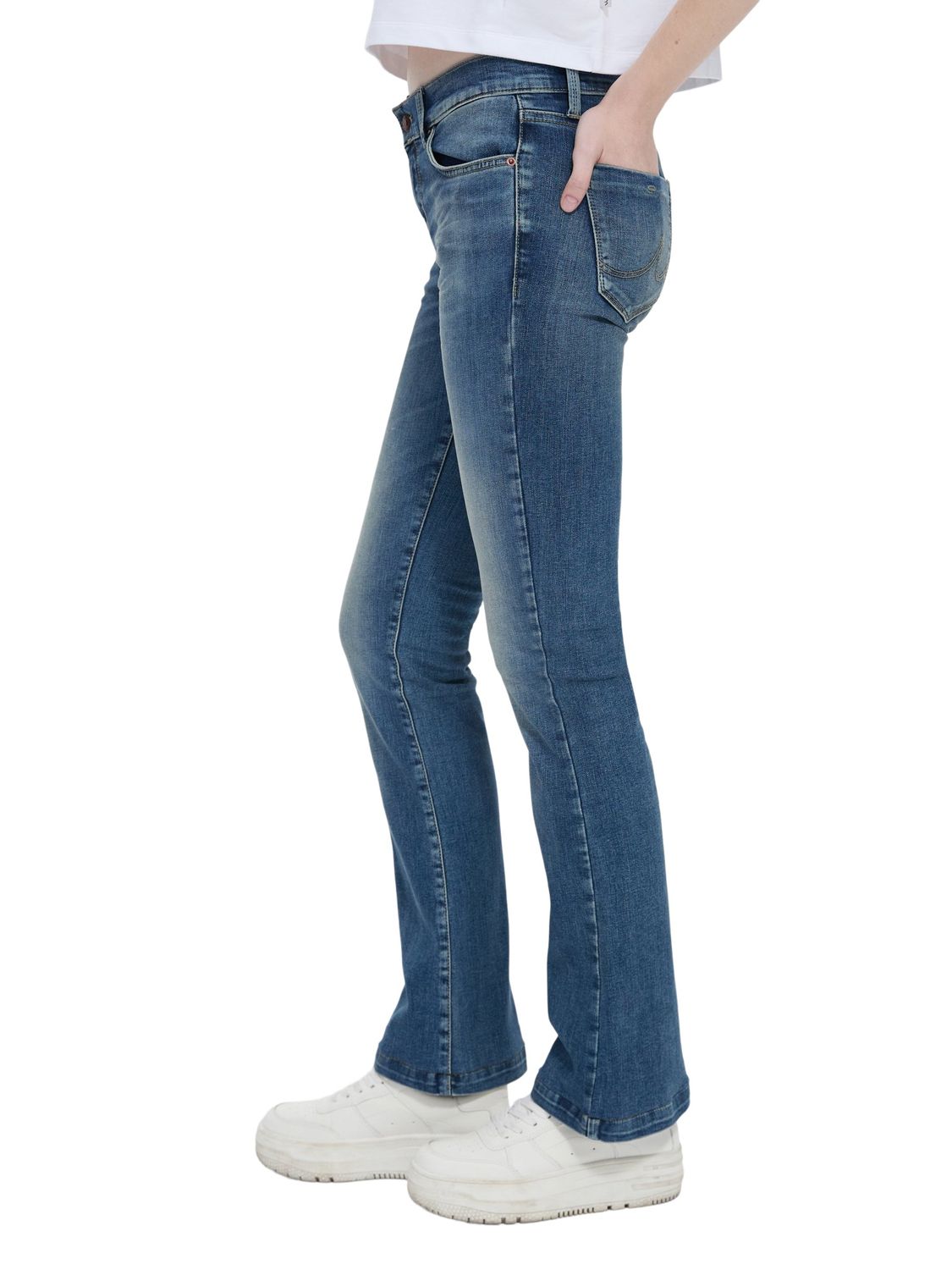 LTB Damen Jeans FALLON Flared Fit - Blau - Darla Wash günstig online kaufen