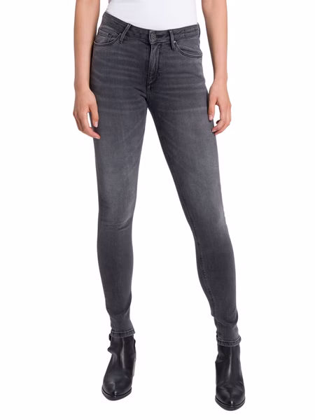 Cross Jeans Damen Jeans ALAN - Skinny Fit - Grau - Grey Used Cross Jeans Damen Jeans ALAN - Skinny Fit - Grau - Grey Used