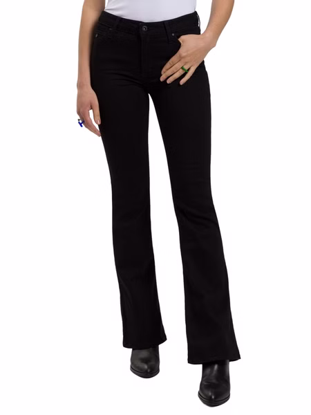 Cross Jeans Damen Jeans FAYE - Slim Flared  - Schwarz - Black Cross Jeans Damen Jeans FAYE - Slim Flared  - Schwarz - Black