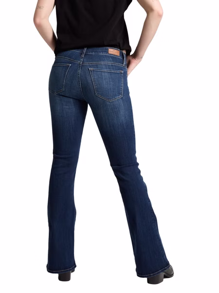 Cross Jeans Damen Jeans FAYE - Slim Flared  - Blau - Dark Blue Cross Jeans Damen Jeans FAYE - Slim Flared  - Blau - Dark Blue