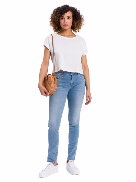 Cross Jeans Damen Jeans ANYA - Slim Fit  - Blau - Sky Blue Washed Cross Jeans Damen Jeans ANYA - Slim Fit  - Blau - Sky Blue Washed