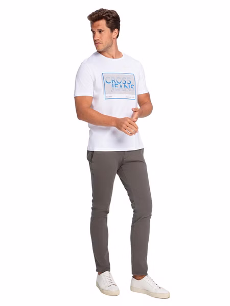 Cross Jeans Herren SLIM TAPERED CHINO Hose Tapered Fit Grau Anthracite Cross Jeans Herren SLIM TAPERED CHINO Hose Tapered Fit Grau Anthracite