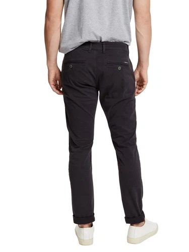 Cross Jeans Herren SLIM TAPERED CHINO Hose Tapered Fit Grau Anthracite