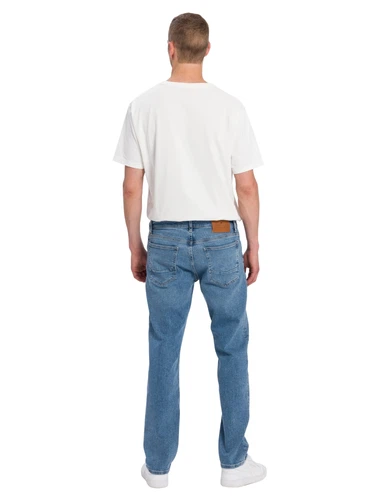 Cross Jeans Herren Jeans ANTONIO - Relaxed Fit - Blau - Mid Blue
