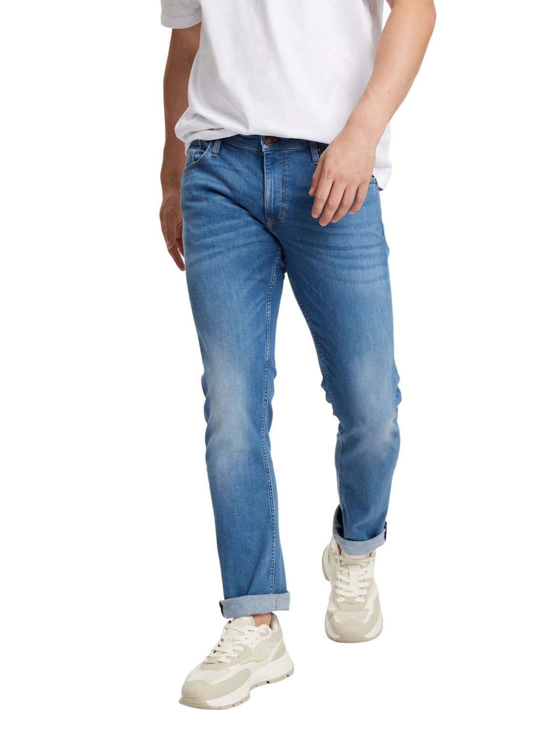 Cross Jeans Herren Jeans DAMIEN - Slim Fit - Blau - Flex Steel Blue