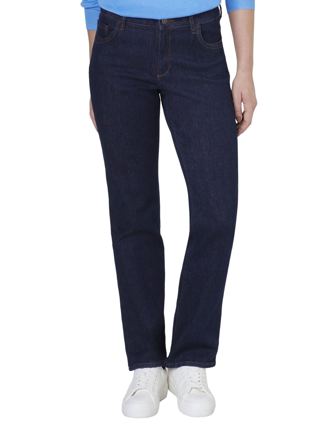 Paddock`s Damen Jeans LARA Motion & Comfort - Straight Fit - Blau - Rinsed Wash