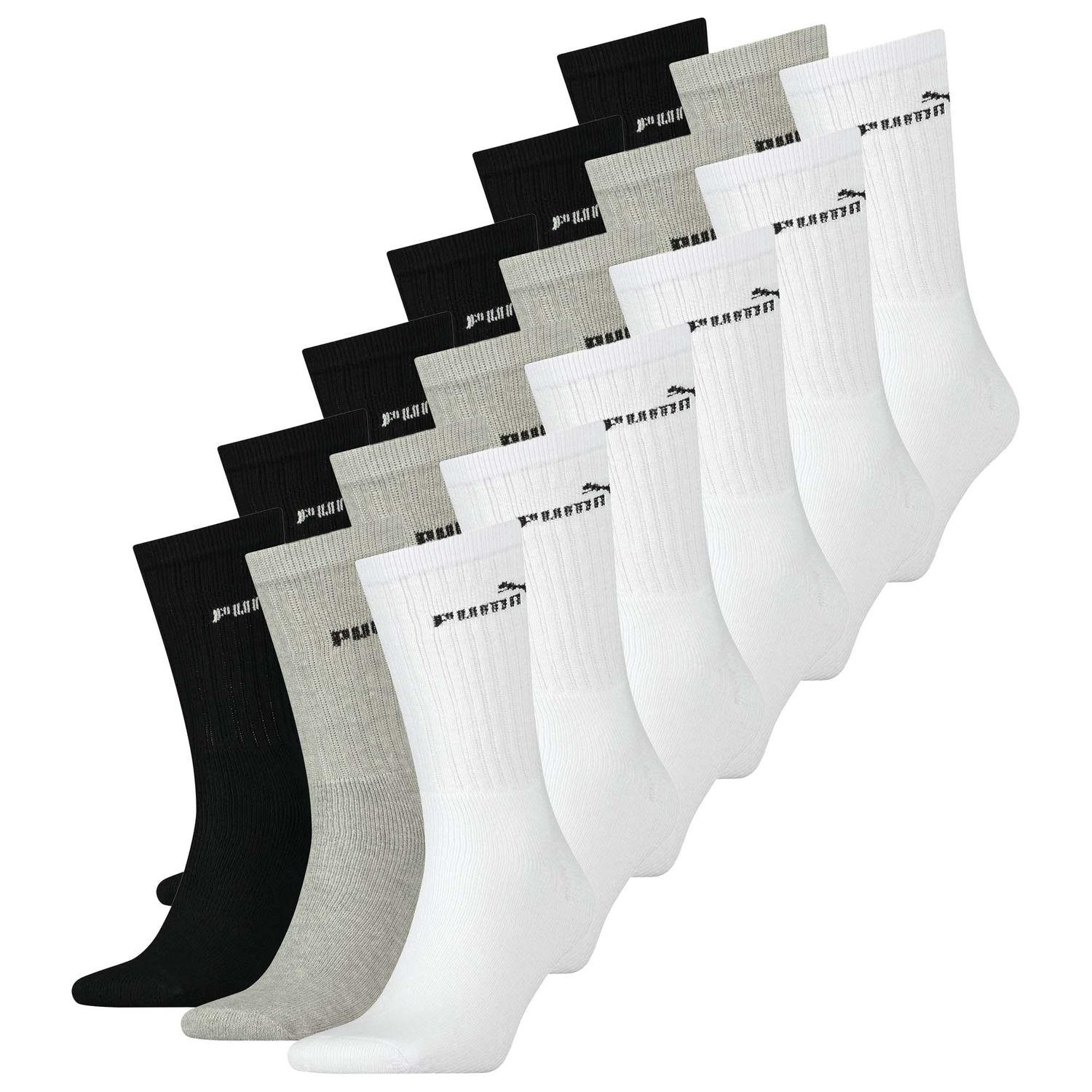 PUMA Unisex Sport Socken CLASSIC SPORT CREW 12er Pack 18er Pack 30er Pack