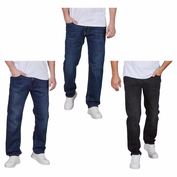 Jack & Jones Jeans Herren Stretch lang Straight Fit JJICLARK Jack & Jones Jeans Herren Stretch lang Straight Fit JJICLARK