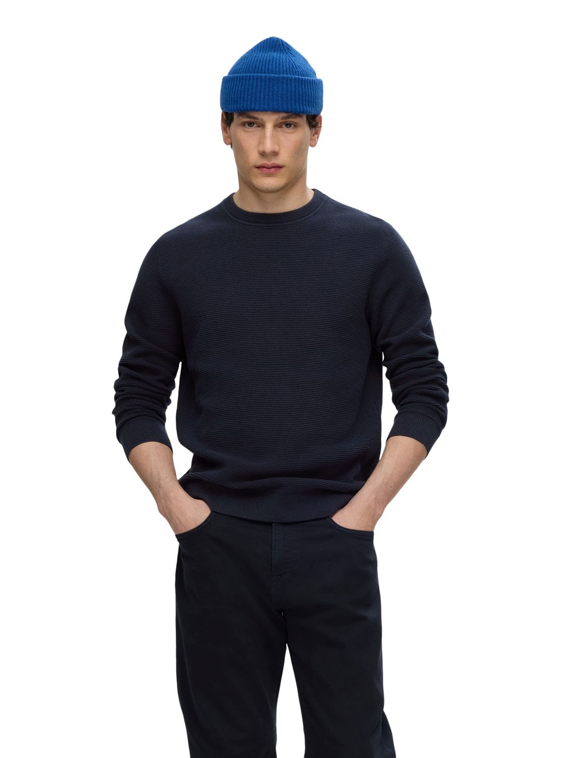 Selected Herren Rundhals Pullover SLHROSS - Regular Fit