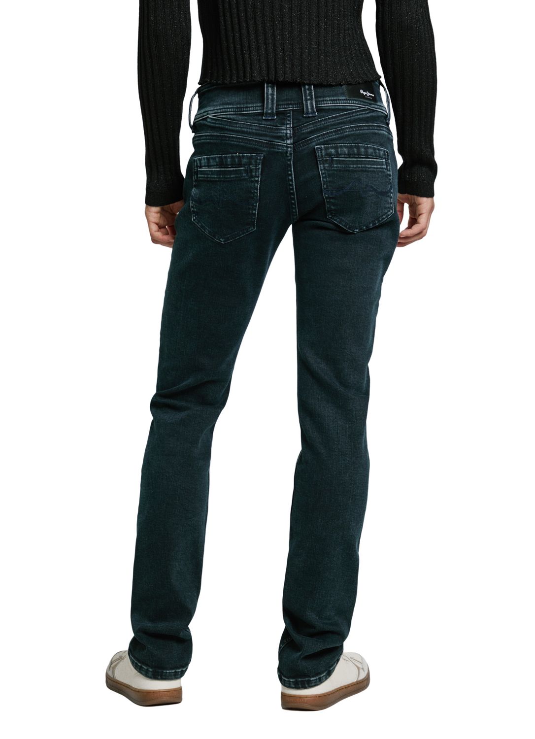 Pepe Jeans Damen Jeans SLIM JEANS MW ICONIC GEN - Slim Fit Blau - Dark Blue günstig online kaufen