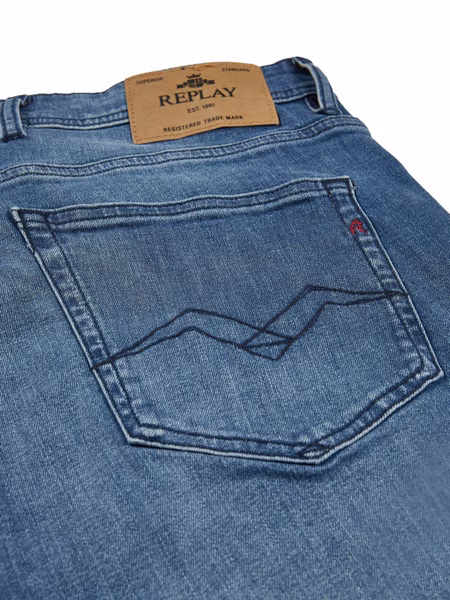 Replay Jeans Herren Stretch Straight Fit Grover
