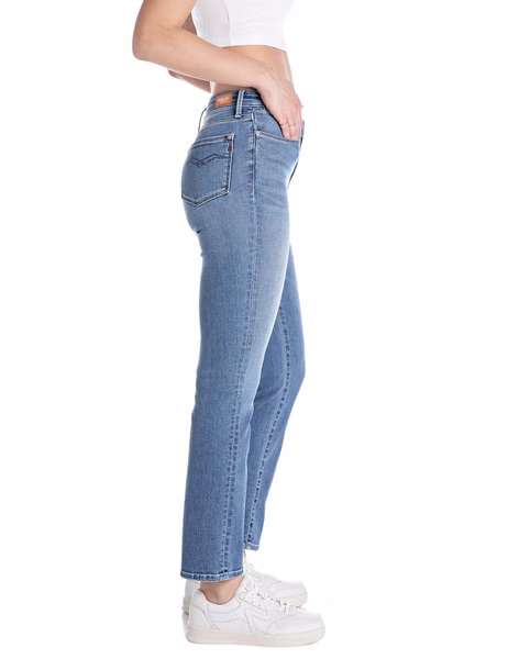 Replay Damen Jeans ZOLIE - Straight Fit - Blau - Medium Blue Denim Replay Damen Jeans ZOLIE - Straight Fit - Blau - Medium Blue Denim