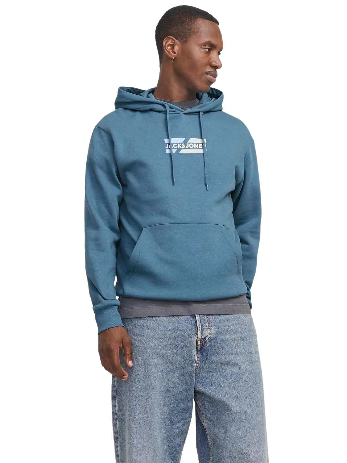 Jack & Jones Herren Hoodie Kapuzenpullover JJECORP GRAPHIC - Regular Fit