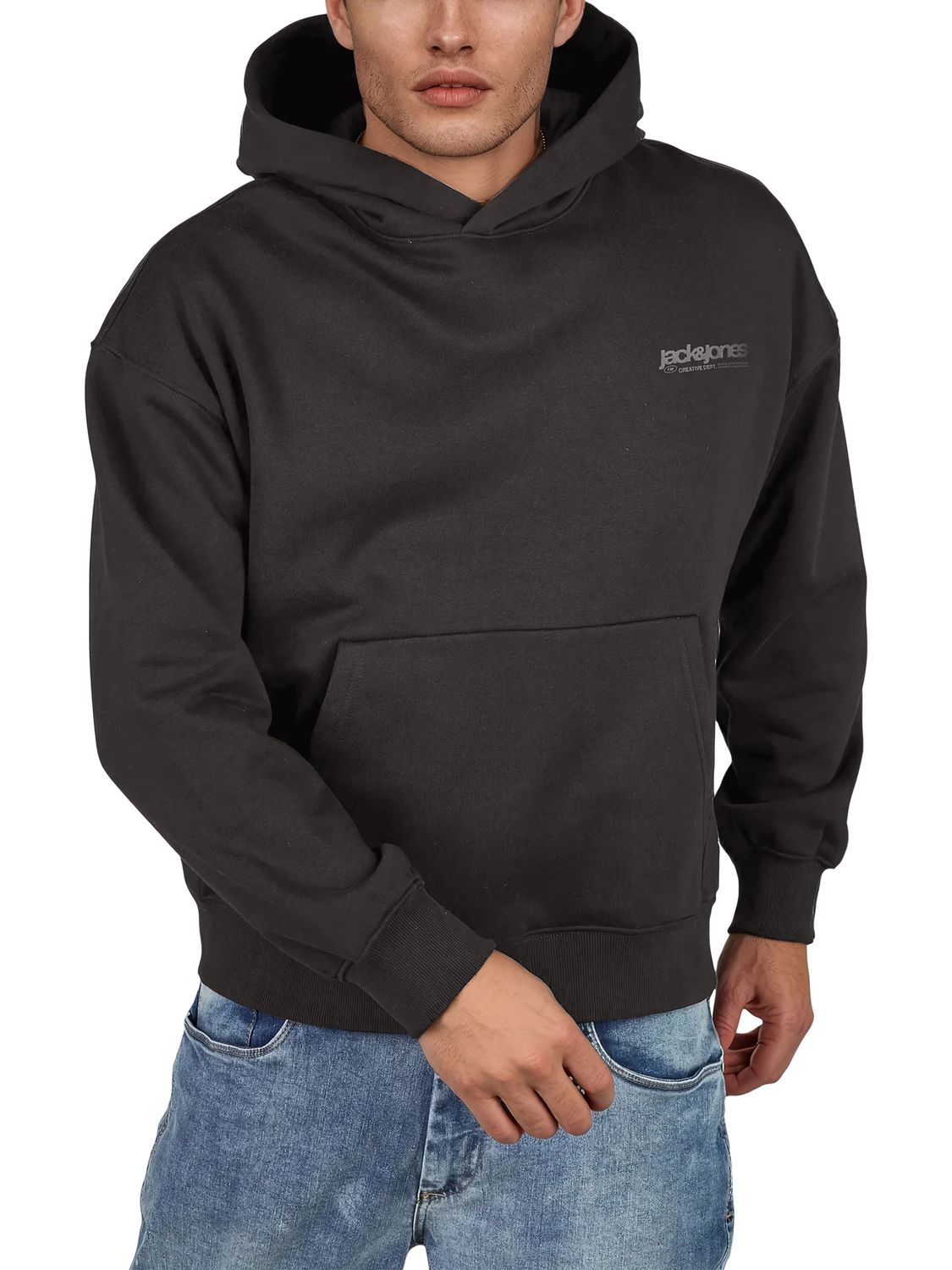 Jack & Jones Hoodie Herren Relaxed Fit mit Print JJEURBAN EDGE