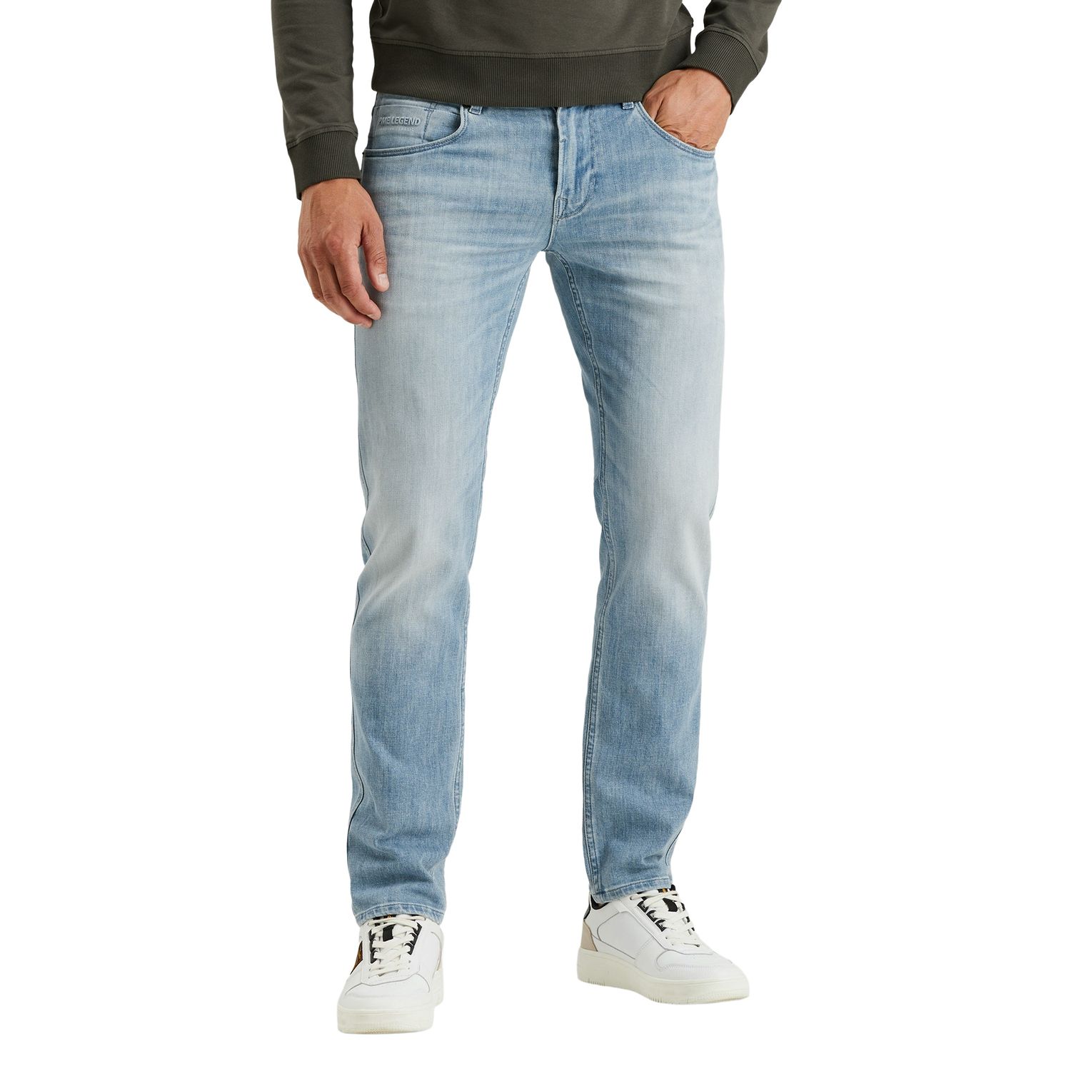 PME Legend Herren Jeans NIGHTFLIGHT - Low Waist - Regular Fit - Blau Grau günstig online kaufen