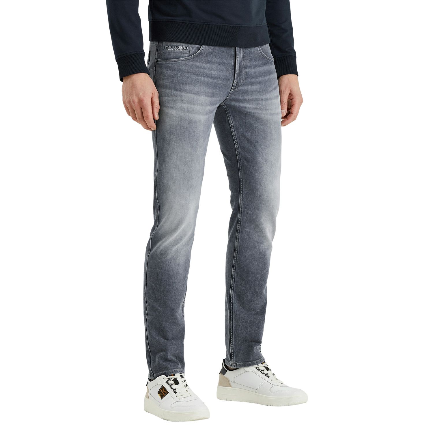 PME Legend Herren Jeans NIGHTFLIGHT - Low Waist - Regular Fit - Blau Grau günstig online kaufen